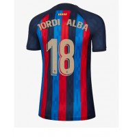 Barcelona Jordi Alba #18 Fotballklær Hjemmedrakt Dame 2022-23 Kortermet